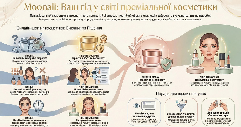 Moonali: ваш надійний інтернет-магазин преміальної косметики